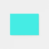 Helle türkisfarbene Farbe Post-it Klebezettel (Vorderseite)