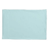 Helle türkisfarbene Fleece Pillowcase Kissenbezug (Rückseite)