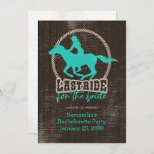 Helle türkisfarbene letzte Runde für die Einladung