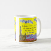 Helle turtlebats Gedicht-Tasse Kaffeetasse (VorderseiteRechts)