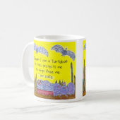 Helle turtlebats Gedicht-Tasse Kaffeetasse (Vorderseite Links)