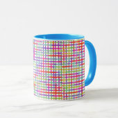 Helle und bunte blaue Henkeltasse Tasse (VorderseiteRechts)