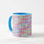 Helle und bunte blaue Henkeltasse Tasse (Vorderseite Links)