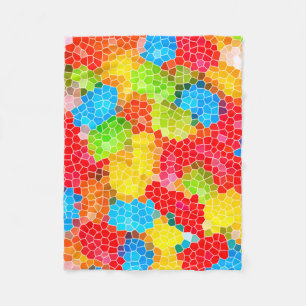 Helle und bunte einzigartige abstrakte Muster Fleecedecke