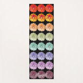 Helle und bunte Gänseblümchen Regenbogen Yogamatte (Vorderseite)