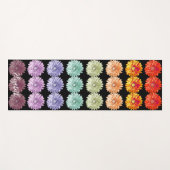 Helle und bunte Gänseblümchen Regenbogen Yogamatte (Vorderseite (Horizontal))