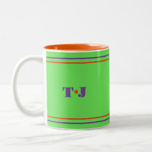 Helle und bunte Kaffeetasse