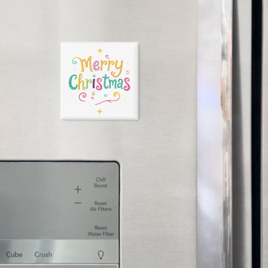 Helle und coole frohe Weihnachten Magnet (In Situ (Kühlschrank))