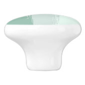 Helle und dunkelgrüne, runde Keramik ziehen Knopf Keramikknauf (Seitenansicht)