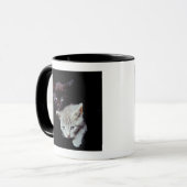 Helle und dunkle Kätzchen Tasse (Vorderseite Links)