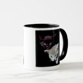 Helle und dunkle Kätzchen Tasse (VorderseiteRechts)