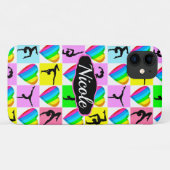 HELLE UND FARBENE PERSONALISIERTE GYMNASTIK Case-Mate iPhone HÜLLE (Rückseite (Horizontal))