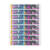 Helle und farbenfrohe Abstrakte Marmorierung (Bogen)