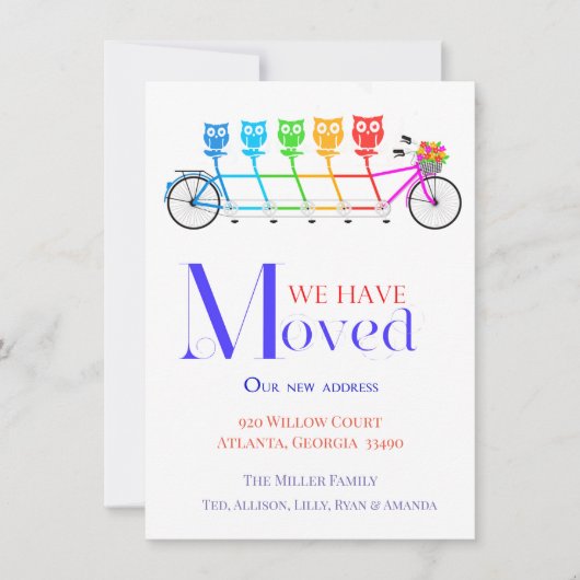 Helle und farbenfrohe bewegende Ankündigung für di (Vorderseite)