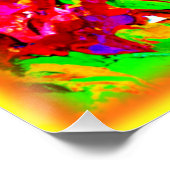 Helle und farbenfrohe Blume Kunst. Jetzt kaufen Poster (Ecke)