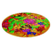 Helle und farbenfrohe Blume Kunst. Jetzt kaufen Schneidebrett (Ecke)