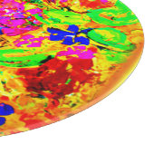 Helle und farbenfrohe Blume Kunst. Jetzt kaufen Schneidebrett (Ecke)