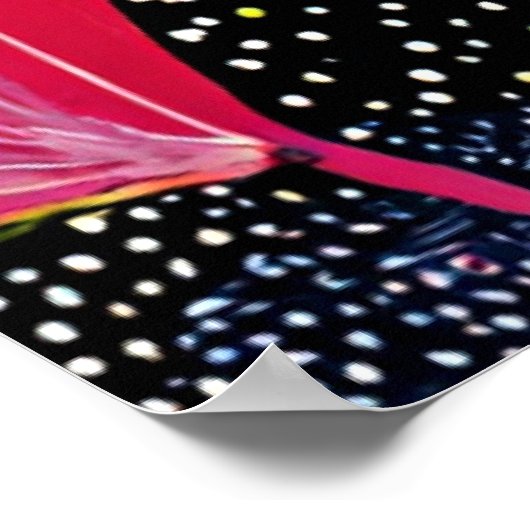 Helle und farbenfrohe Dschungelkunst Poster (Ecke)