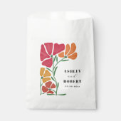 Helle und farbenfrohe Hochzeit im Jugendstil Geschenktütchen (Vorderseite)