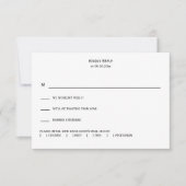 Helle und farbenfrohe Hochzeit im Jugendstil RSVP Karte (Vorderseite)