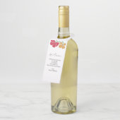 Helle und farbenfrohe Hotelgäste Begrüßung Flaschenanhänger (Angewinkelt)