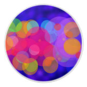 Helle und farbenfrohe Kreise Keramikknauf (Vorderseite)