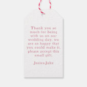 Helle und farbenfrohe Macaroonkuchen Geschenkanhänger (Rückseite)