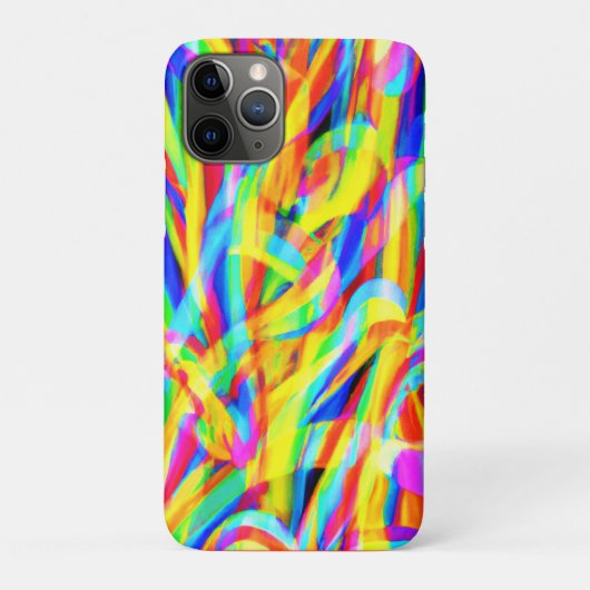 Helle und farbenfrohe Neonmuster Art Case-Mate iPhone Hülle (Rückseite)