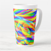 Helle und farbenfrohe Neonmuster Art Milchtasse (Rechte Ecke)
