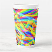 Helle und farbenfrohe Neonmuster Art Milchtasse (Vorderseite)