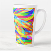 Helle und farbenfrohe Neonmuster Art Milchtasse (Rechts)