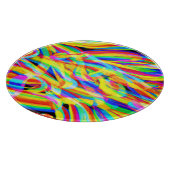 Helle und farbenfrohe Neonmuster Art Schneidebrett (Ecke)