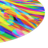 Helle und farbenfrohe Neonmuster Art Schneidebrett (Ecke)