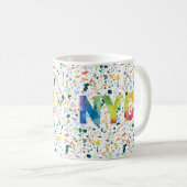 Helle und farbenfrohe New York City Kaffeetasse (VorderseiteRechts)