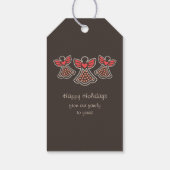 Helle und farbenfrohe Perlenangels CC0080 Weihnach Geschenkanhänger (Rückseite)