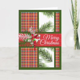 Helle und farbenfrohe Personalisierte Weihnachten Karte