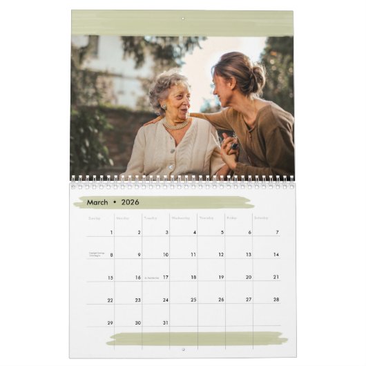 Helle und farbenfrohe Pinselstriche 12 Monate Foto Kalender (Mär 2026)