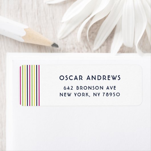 Helle und farbenfrohe Pinstrippmuster (Insitu)