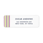 Helle und farbenfrohe Pinstrippmuster (Vorne)