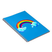 Helle und farbenfrohe Regenbogen Notizblock (Rechte Seite)