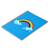 Helle und farbenfrohe Regenbogen Notizblock (Linke Seite)