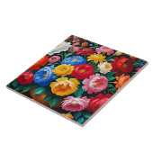 Helle und farbenfrohe Rosen Fliese (Seite)