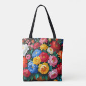 Helle und farbenfrohe Rosen Tasche (Rückseite)