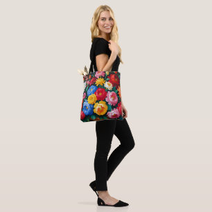 Helle und farbenfrohe Rosen Tasche