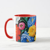 Helle und farbenfrohe Rosen Tasse (Links)