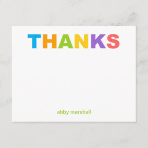 Helle und farbige Dankeschön-Karten Dankeskarte