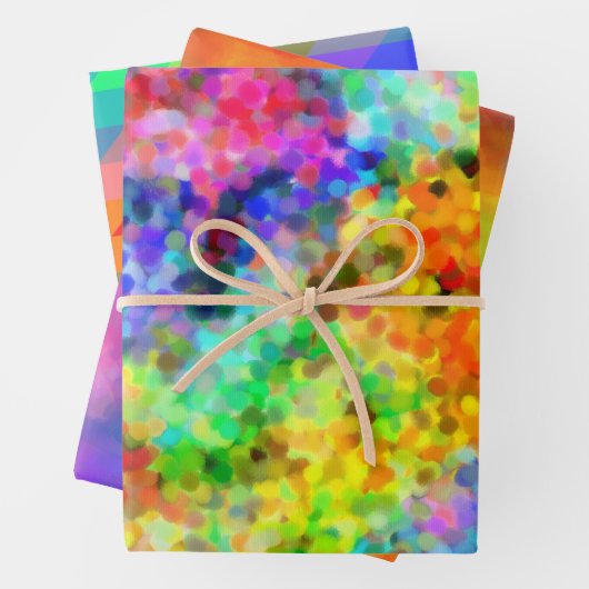 Helle und farbige Sammlung Geschenkpapier Set (Beispiel)