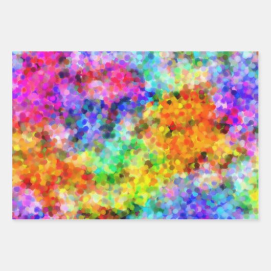 Helle und farbige Sammlung Geschenkpapier Set (Vorderseite)