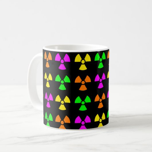 Helle und farbige Trefoliensymbole Kaffeetasse (Vorderseite Links)