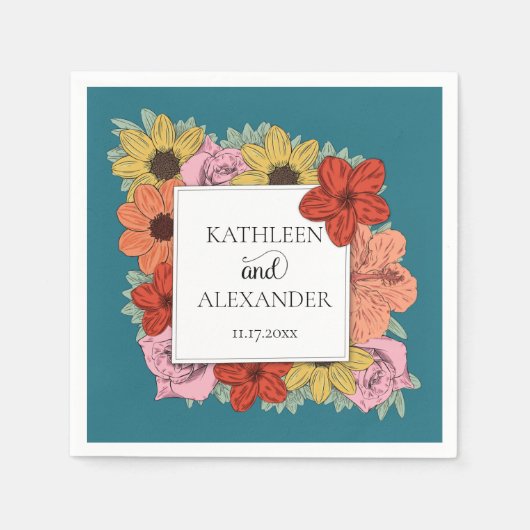 Helle und feine Aquamarine Bläsereihe Serviette (Vorderseite)